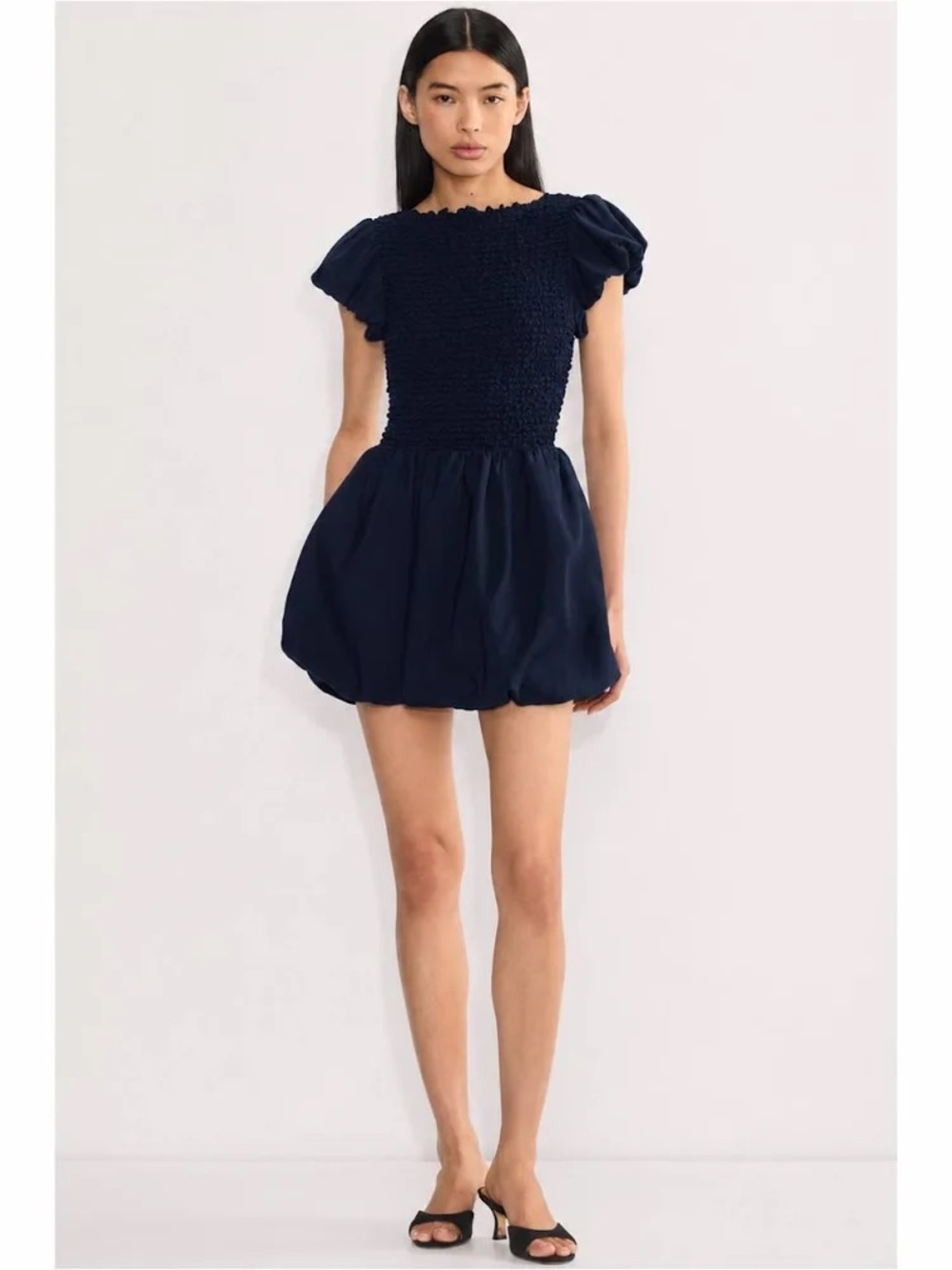 Aritzia Lark Mini bubble hem dress
